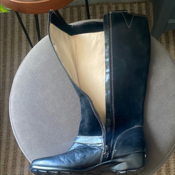 Naturalizer Black Jadis Suede Boots with Side Buckles Women's 8 - Picture 9 of 11